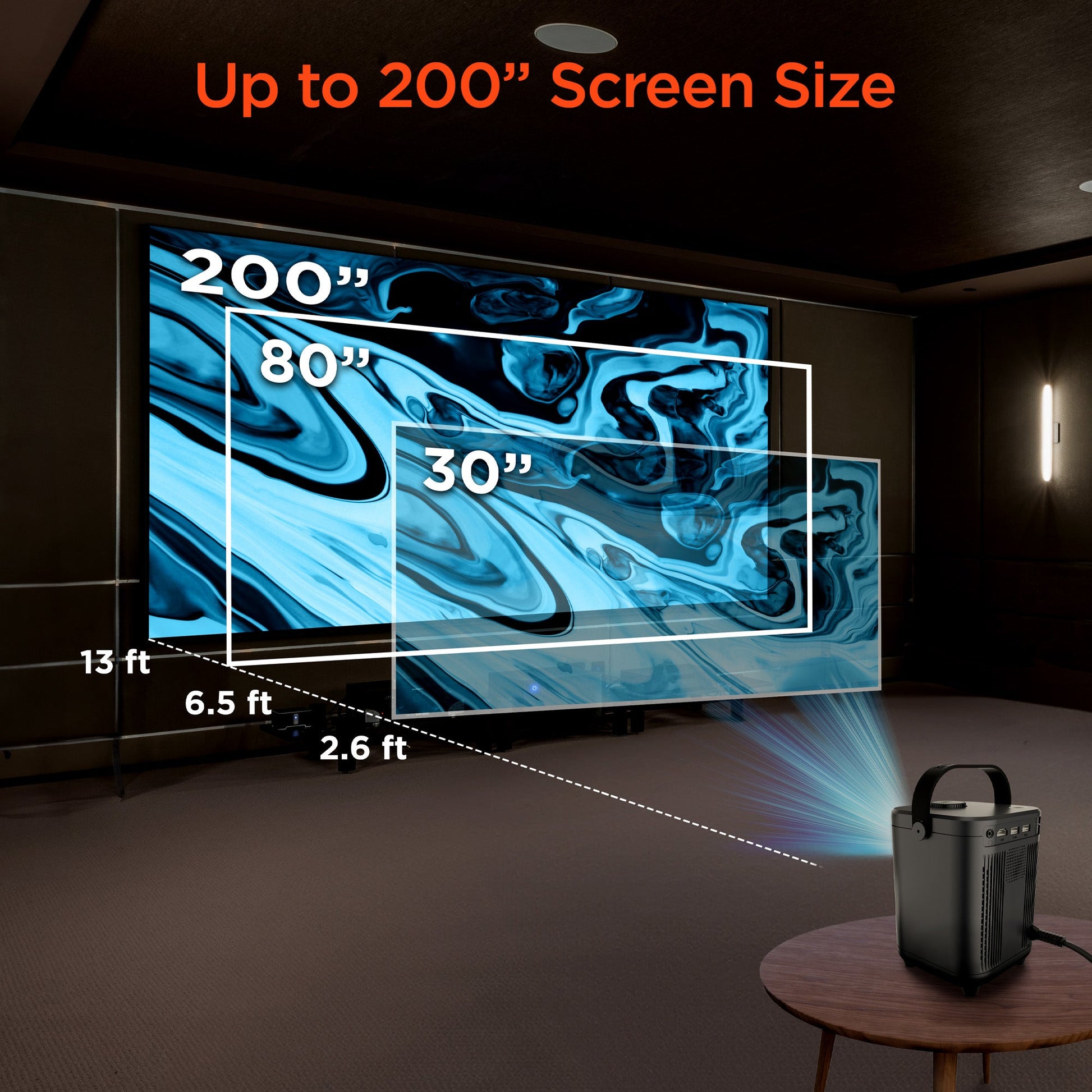 CinéMini Portable Mini Projector | Gray - US Stores