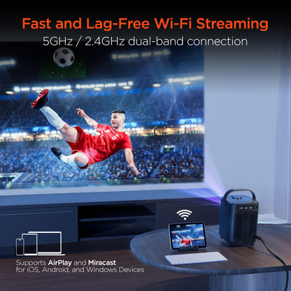 CinéMini Portable Mini Projector | Gray - US Stores