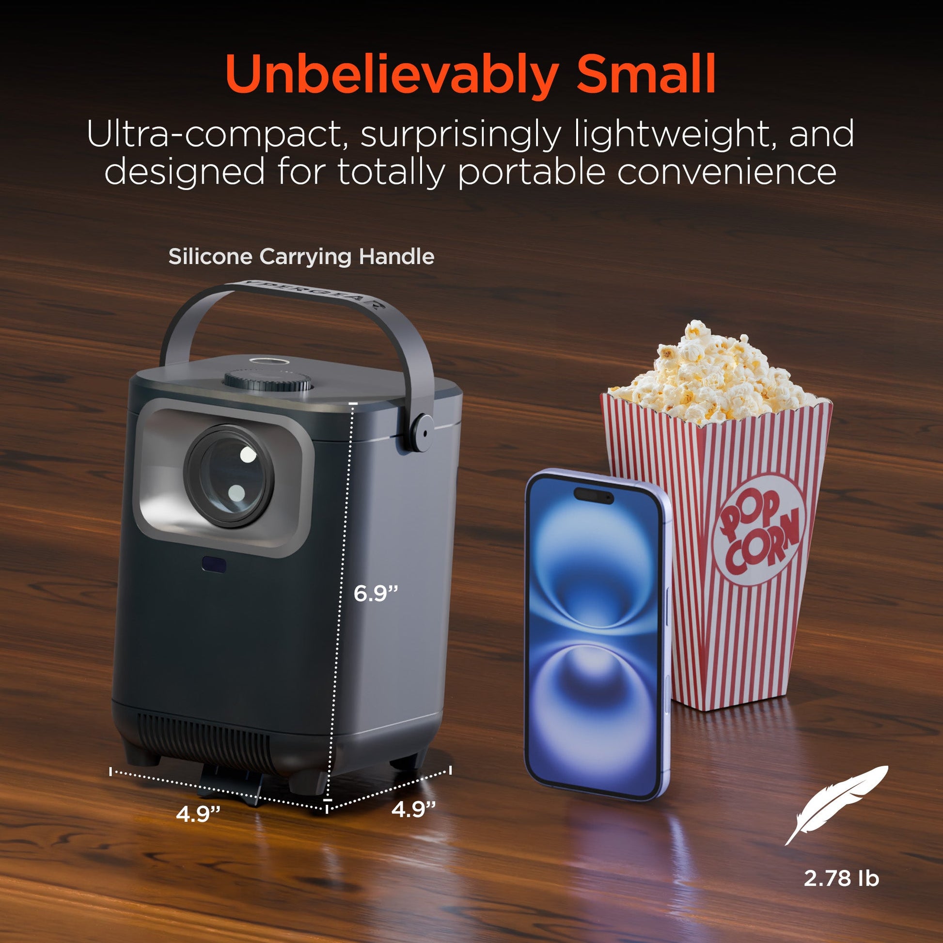 CinéMini Portable Mini Projector | Gray - US Stores