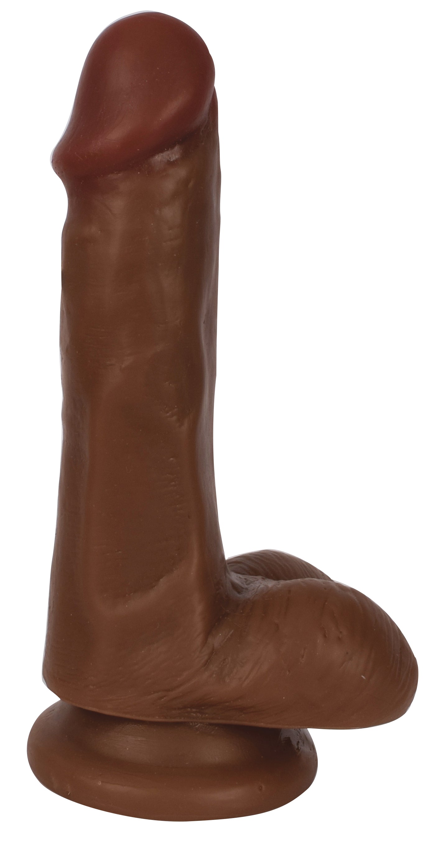 6 Inch Slim Dildo with Balls - Medium