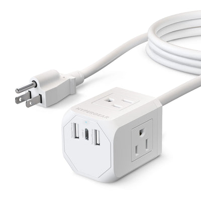 CUBE Multi-Port Power Strip Extension Cord - US Stores