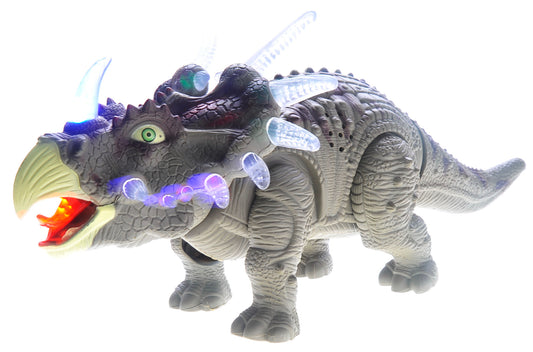 AZ Trading & Import Walking Triceratops Dinosaur Toy With Lights And Sounds (Green)