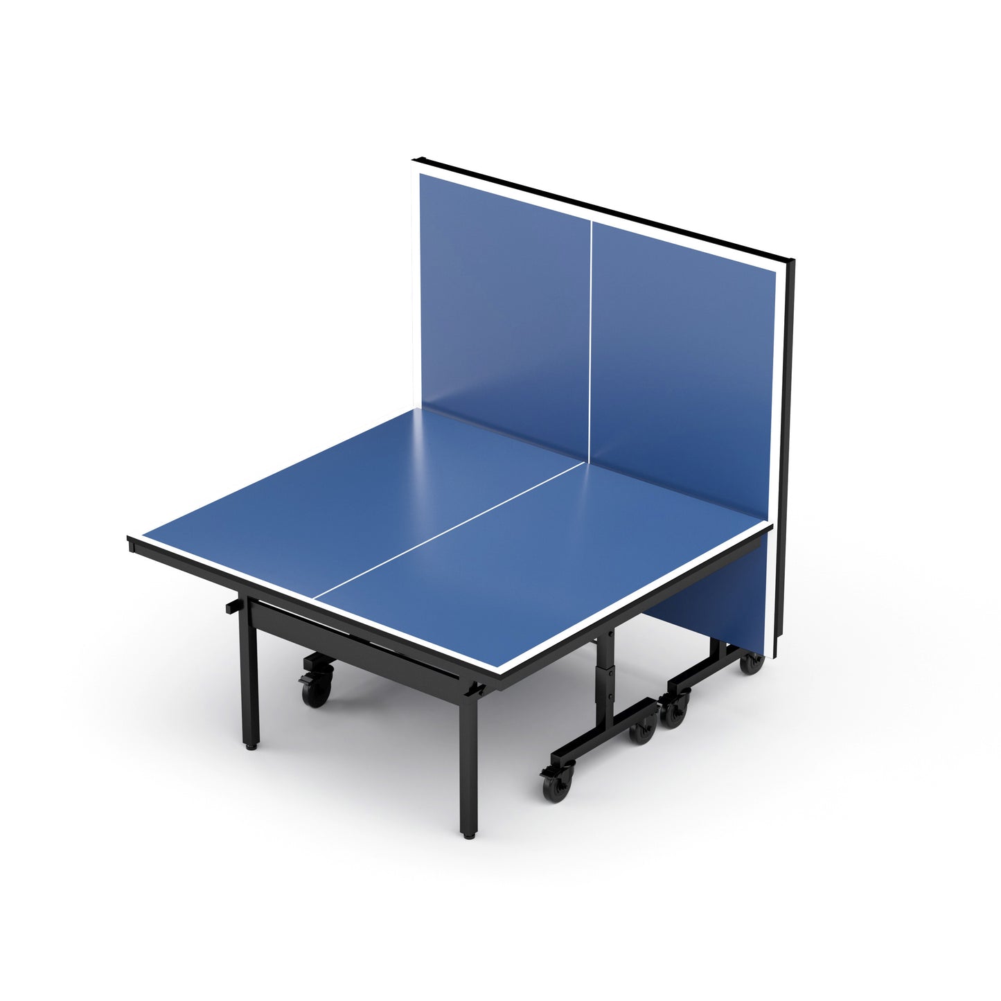 Table Tennis Table - 15mm Professional MDF Indoor Table Tennis Table with Table Tennis Net and Bats etc. Quick Assembly, Single Training Table, 108"L x 60"W x 30"H