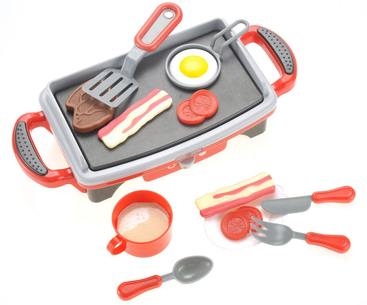 Breakfast Griddle Electric Kitchen Grill Pretend Food Playset