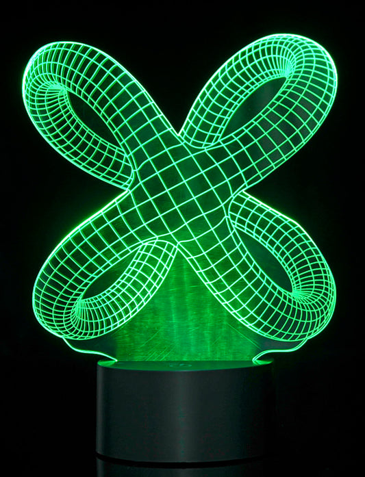 AZ Trading & Import 3D Crisscross Rings Laser Cut Precision LED Lights