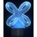 AZ Trading & Import 3D Crisscross Rings Laser Cut Precision LED Lights