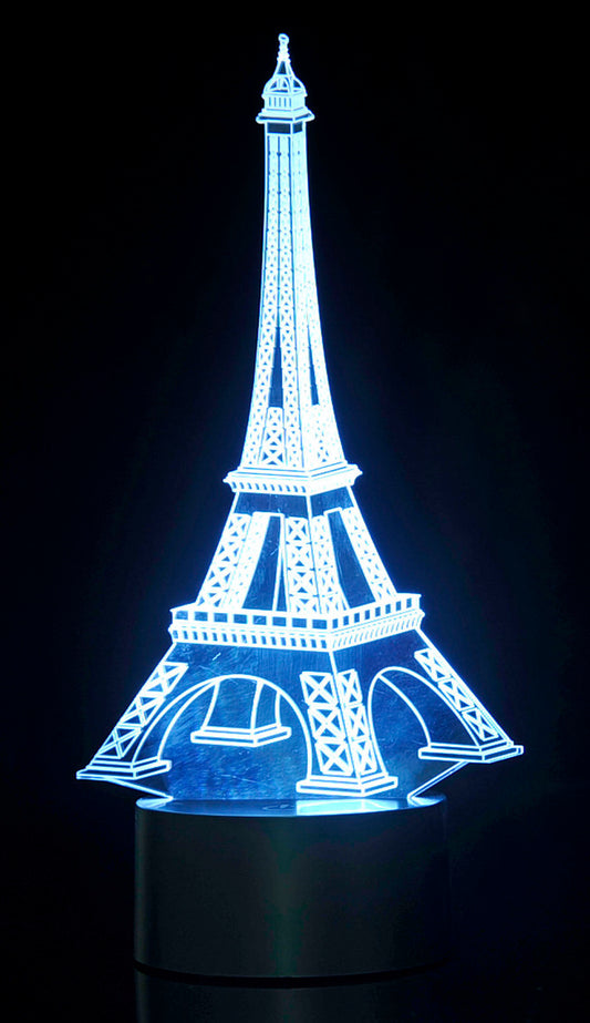 AZ Trading & Import 3D Eifel Tower Laser Cut Precision LED Lights