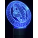 AZ Trading & Import 3D Ring-In-Ring Laser Cut Precision LED Lights