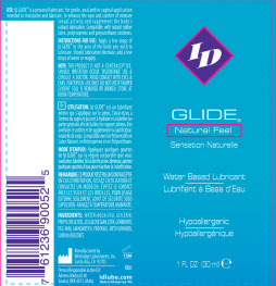 ID Glide Natural Feel Water-Based Lubricant – 1 fl oz Tubes, 24-Count Display