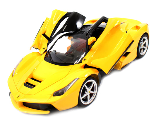 AZ Trading & Import 1:14 RC LaFerrari Model RTR With Open Doors (Yellow)