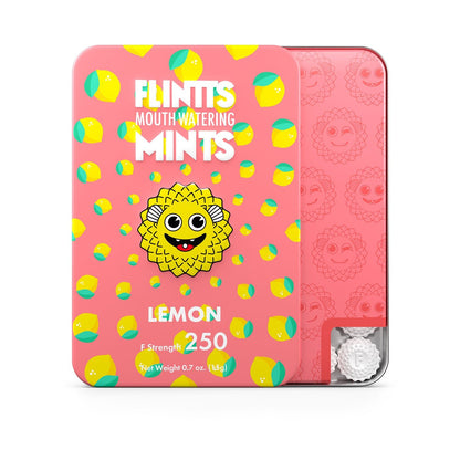 Flintts Lemon Mouth-Watering Mints – F-Strength 250 - US Stores