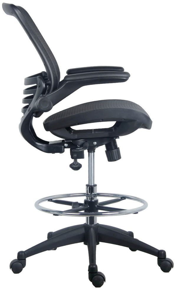 Harwick Evolve Dark Knight Mesh Drafting Chair - US Stores