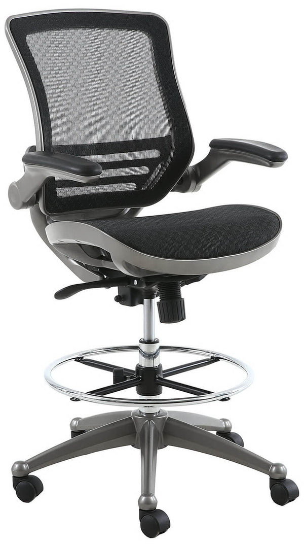 Harwick Evolve™ All Mesh Heavy Duty Drafting Chair - Gunmetal Finish - US Stores