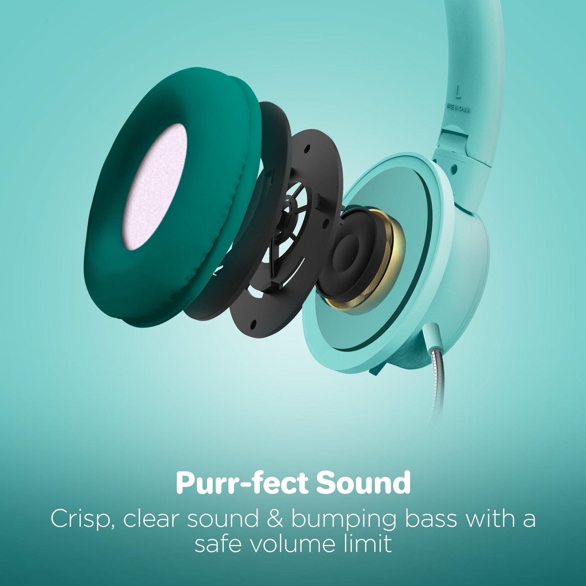 HyperGear Kombat Kitty Gaming Headset Teal - US Stores