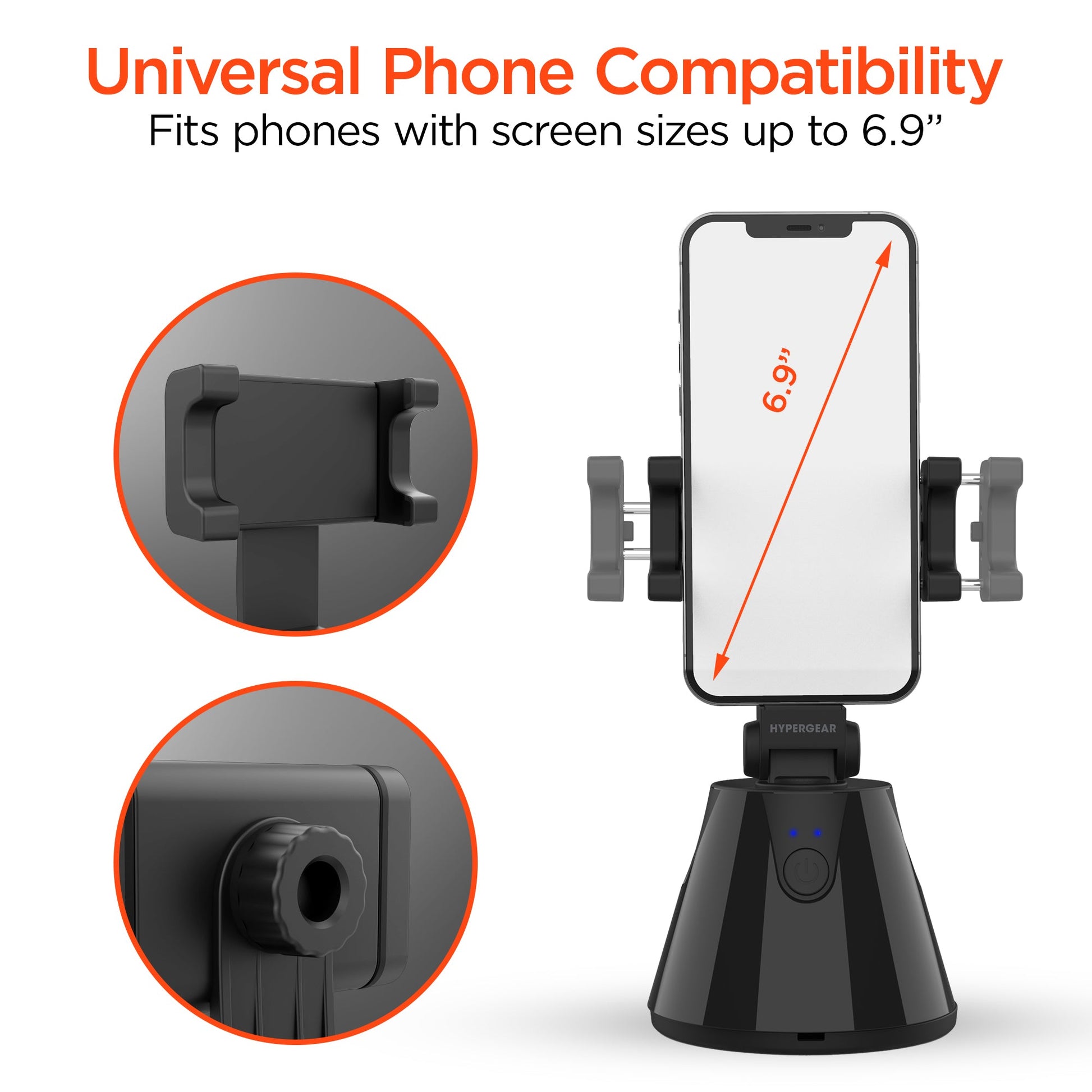 HyperView Automatic Face - Tracking Phone Holder | Black - US Stores