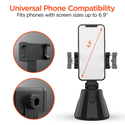 HyperView Automatic Face - Tracking Phone Holder | Black - US Stores
