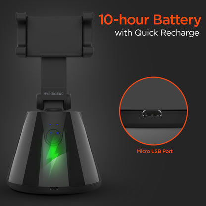 HyperView Automatic Face - Tracking Phone Holder | Black - US Stores