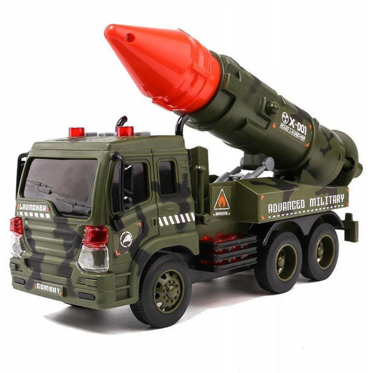 AZ Trading & Import Friction Powered Military Missle Launcher Truck With Lights And Sound