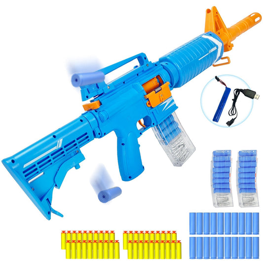 Klassisches M16 Gewehr – Elektrische Spielzeugpistole mit 2 Schussmodi und 40 Saugnapf-Softballgeschossen - US Stores