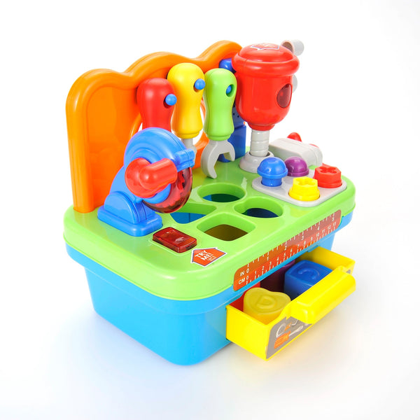 Little Engineer Multifunctional Musical Learning Tool Workbench For Kids - US Stores