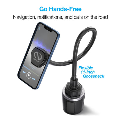 MagBuddy Elite Series Magnetic Phone Mount | Cup Holder XL | Black - US Stores