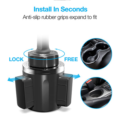 MagBuddy Elite Series Magnetic Phone Mount | Cup Holder XL | Black - US Stores