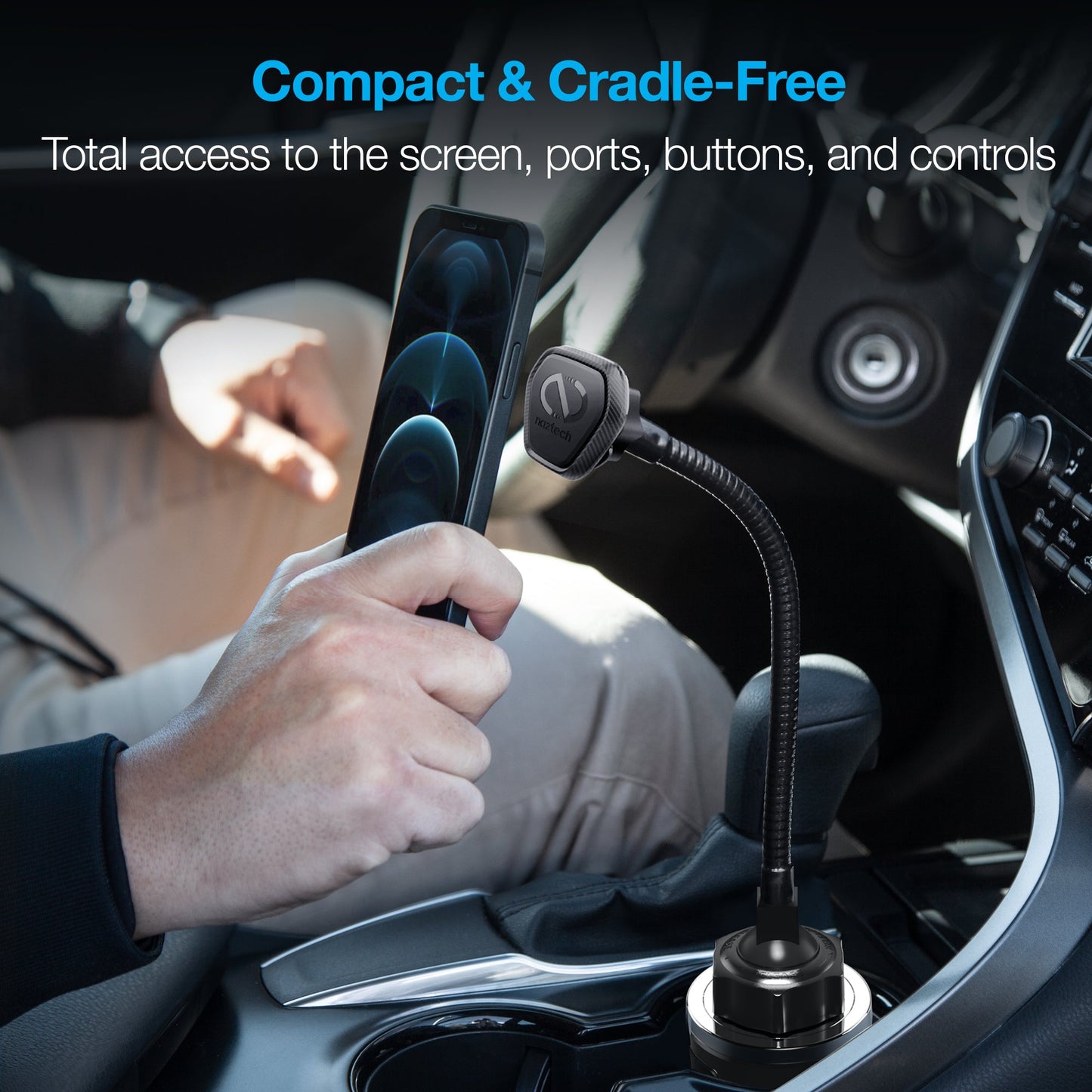 MagBuddy Elite Series Magnetic Phone Mount | Cup Holder XL | Black - US Stores