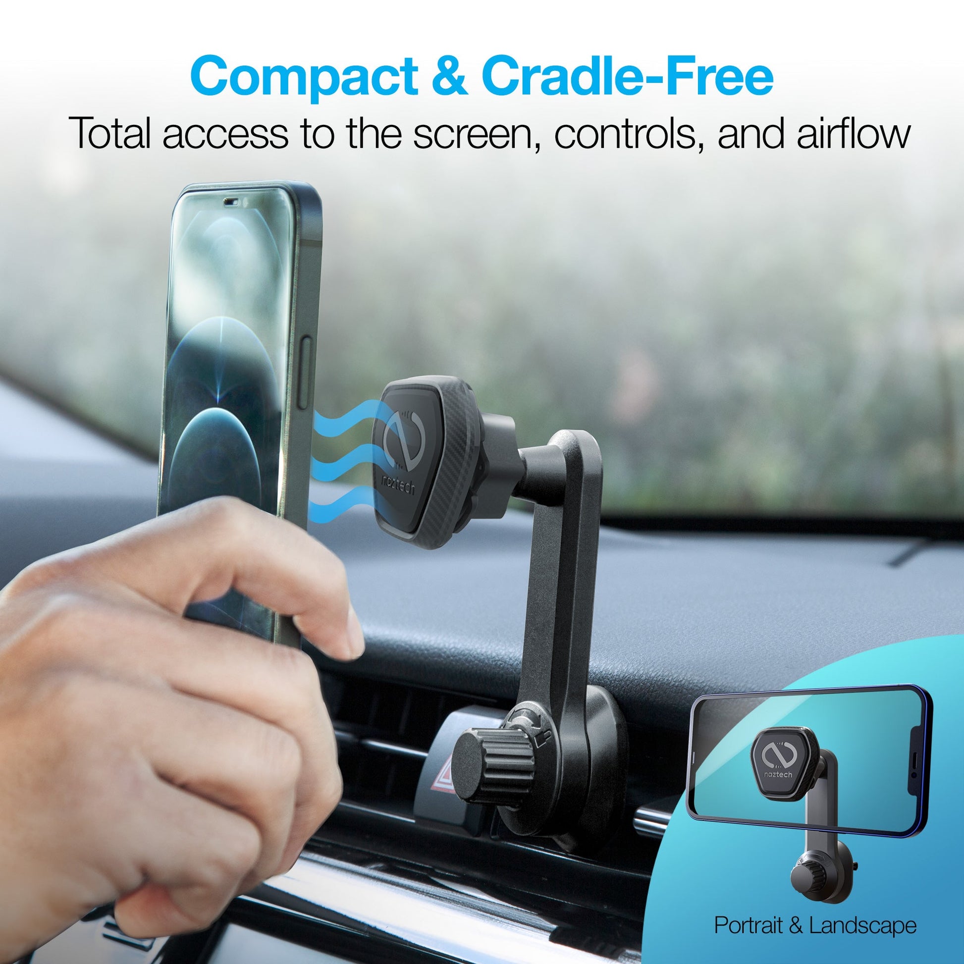 MagBuddy Elite Series Magnetic Phone Mount | Vent 360° | Black - US Stores