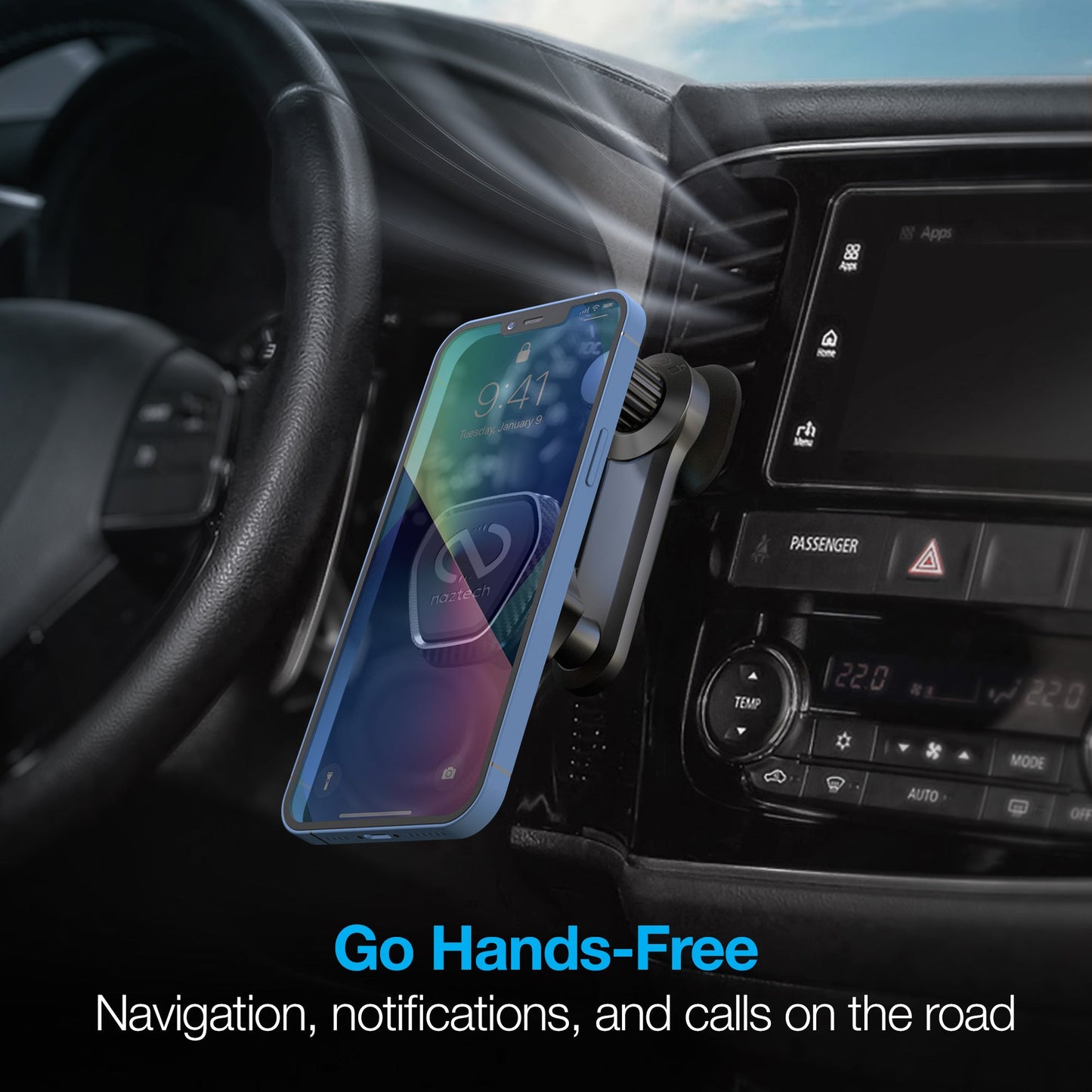 MagBuddy Elite Series Magnetic Phone Mount | Vent 360° | Black - US Stores