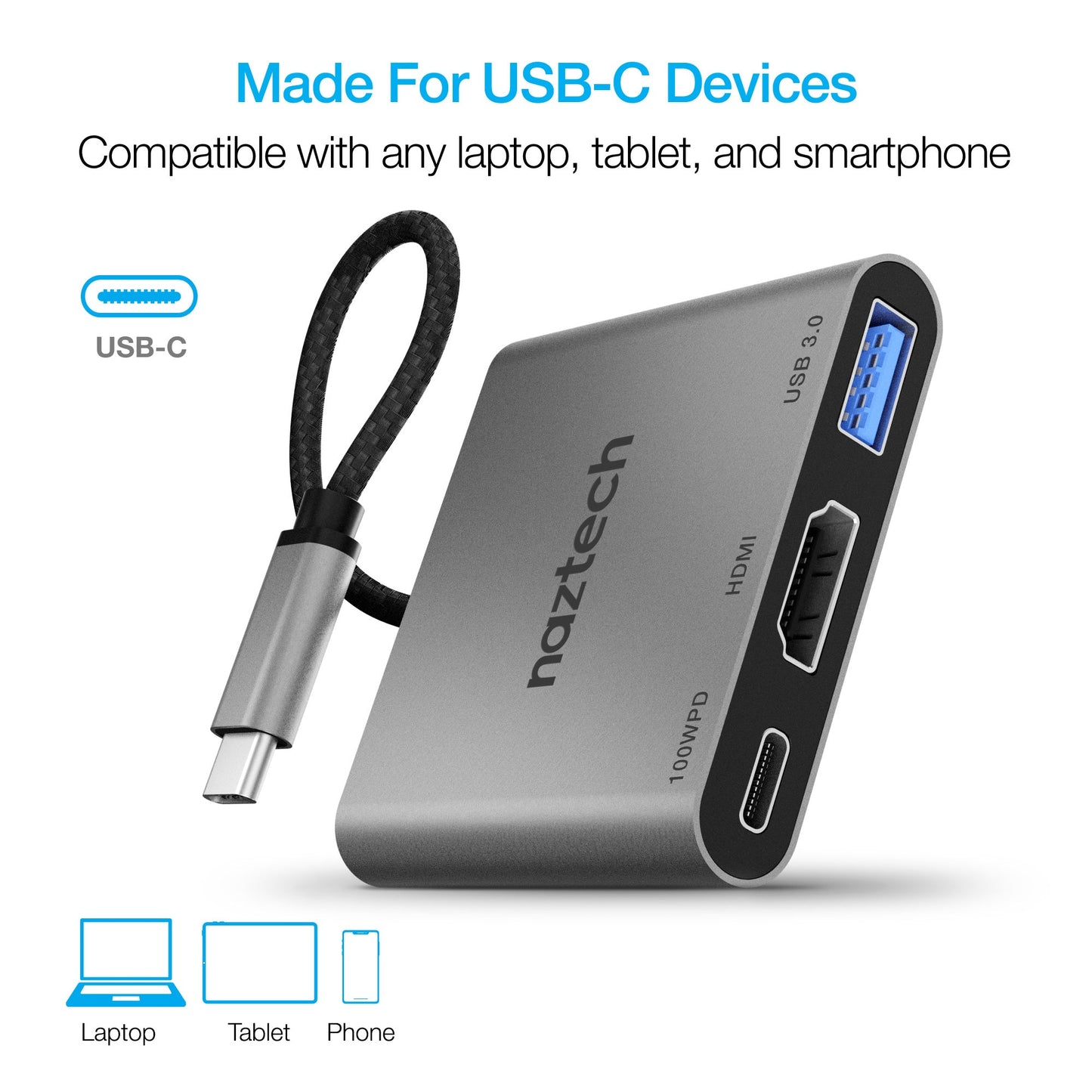 MaxDrive 3 Universal USB-C Hub | Space Gray - US Stores