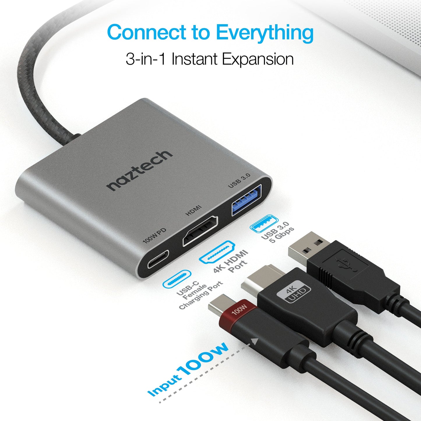 MaxDrive 3 Universal USB-C Hub | Space Gray - US Stores