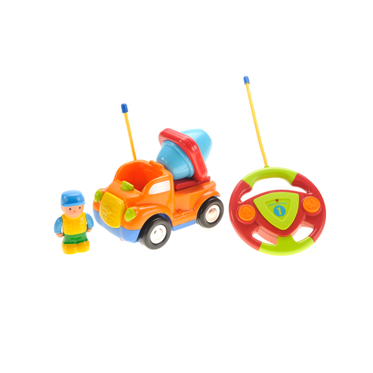 AZ Trading & Import Cartoon RC Construction Car for Kids (Orange)