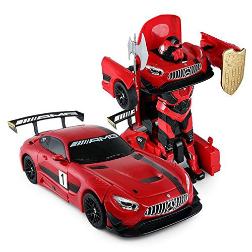 AZ Trading and Import 1:14 RC Mercedes-Benz GT3 2.4ghz RC Transformer Dancing Robot Car (Red)