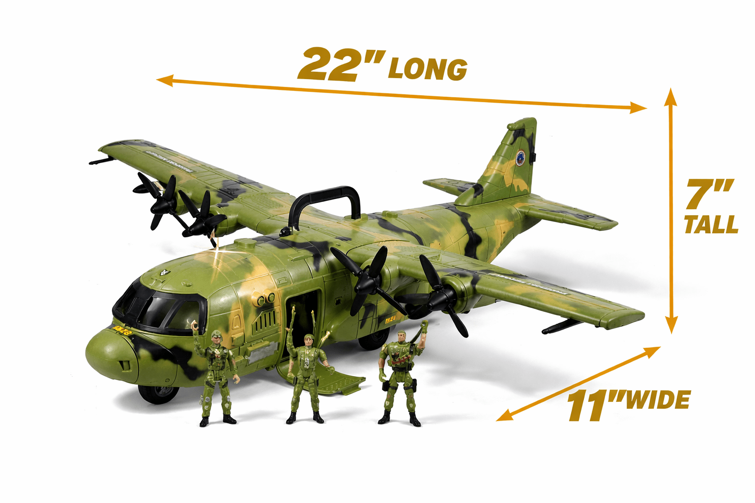 Military Combat Airforce Airplane C130 Toy with Lights & Sound - US Stores