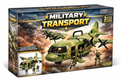 Military Combat Airforce Airplane C130 Toy with Lights & Sound - US Stores
