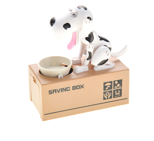 AZ Trading & Import Dog Piggy Bank (Black White)