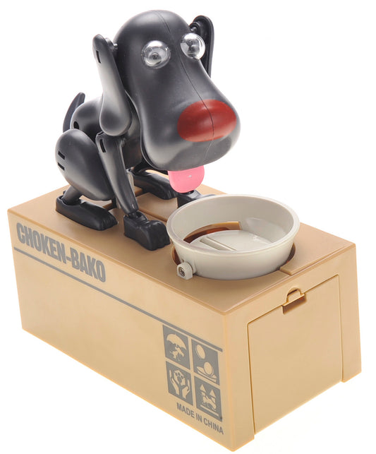 AZ Trading & Import My Dog Piggy Bank - Robotic Coin Munching Toy Money Box (Black)