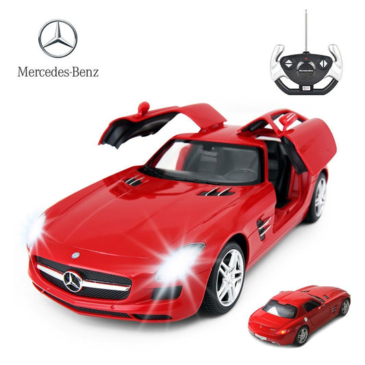 AZ Trading & Import 1:14 RC Mercedes Benz SLS With Open Doors And Lights (Red)