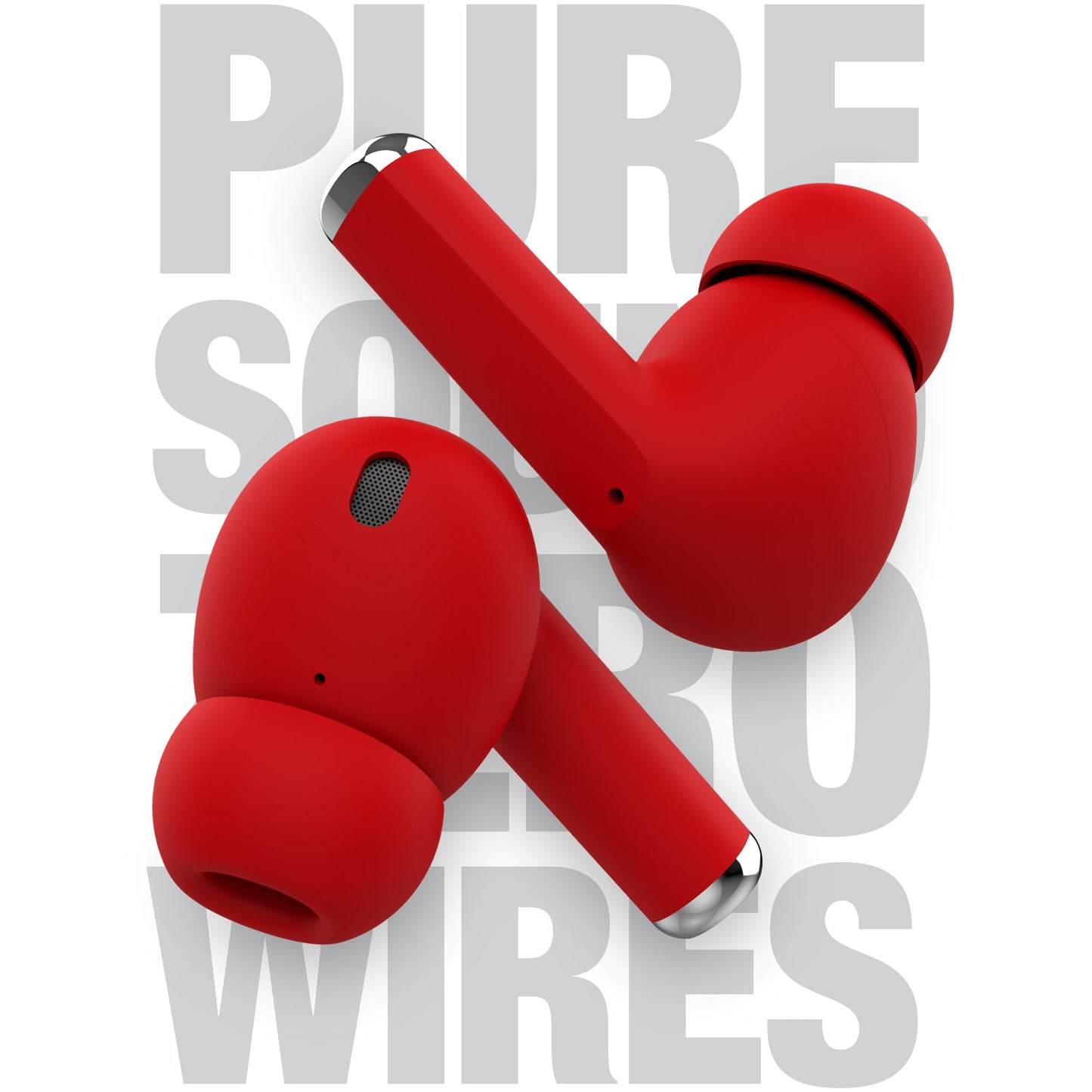 Naztech Xpods PRO TWS with Wireless Charging Case Red - US Stores