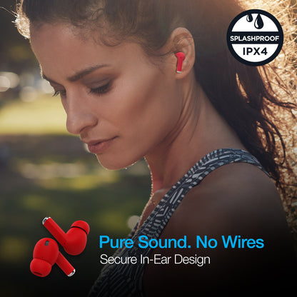 Naztech Xpods PRO TWS with Wireless Charging Case Red - US Stores