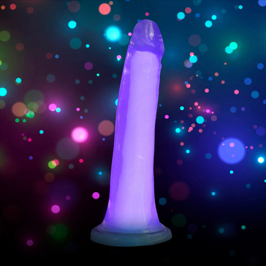 7 Inch Glow-in-the-Dark Silicone Dildo -