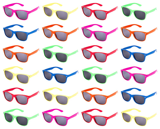 AZ Trading & Import 24 pc Neon Kids Sunglasses