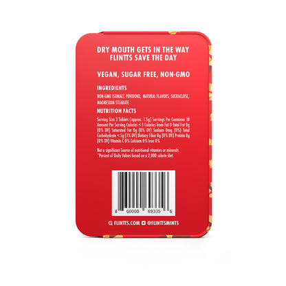 Flintts Mouth Watering Mints Cinnamon Ginger - F-Strength 300 - US Stores