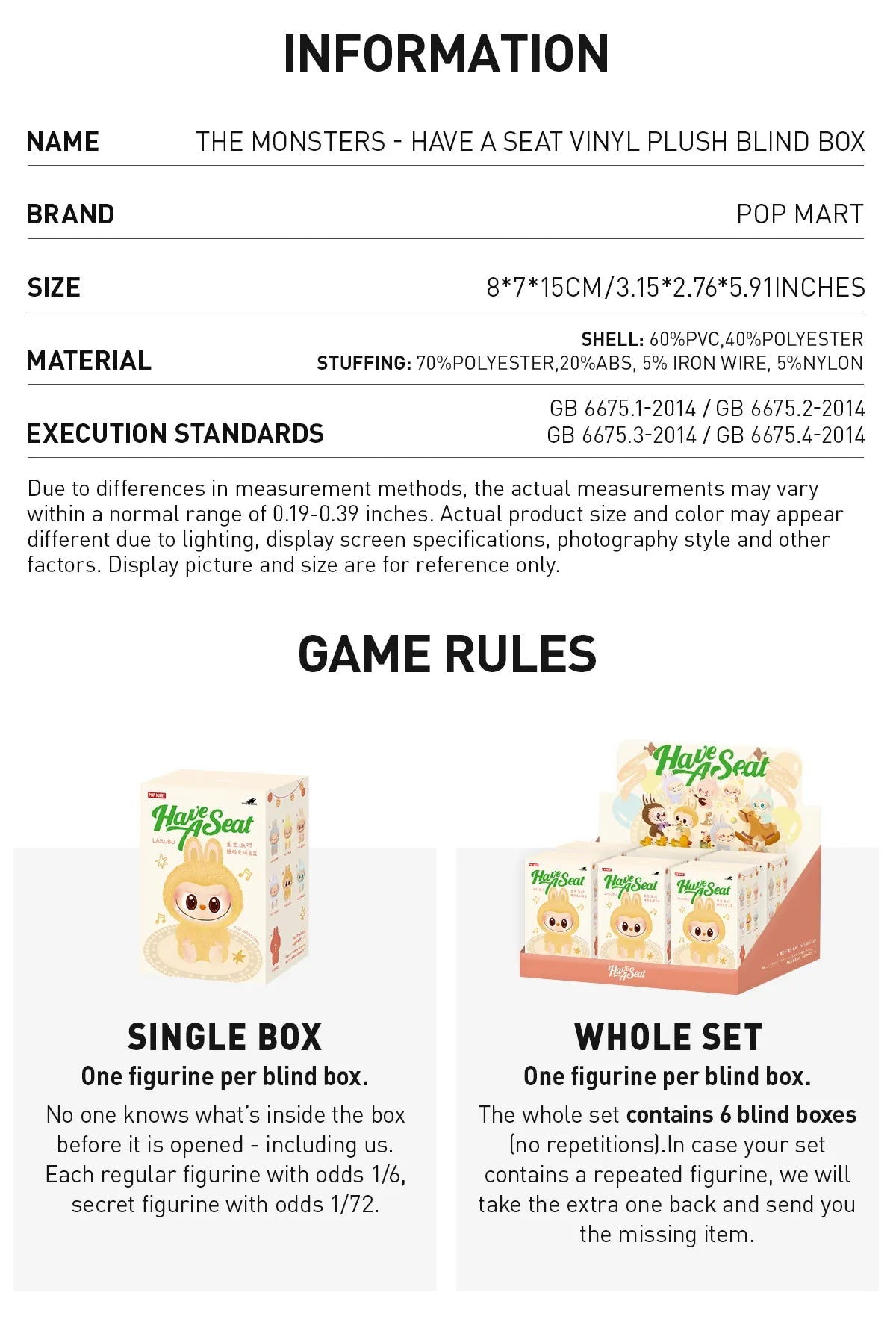 Pop Mart Labubu Have a Seat Blind Box - US Stores