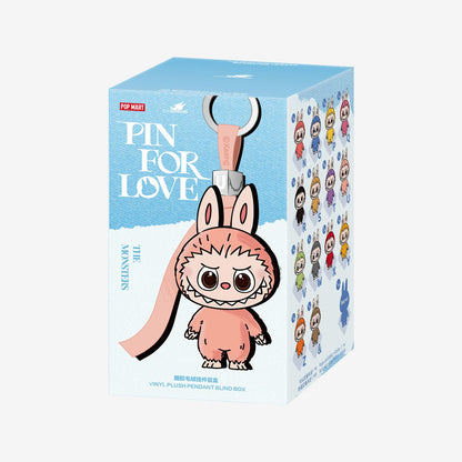 Pop Mart Labubu Pin for Love Series Blind Box (N-Z) Blue - US Stores