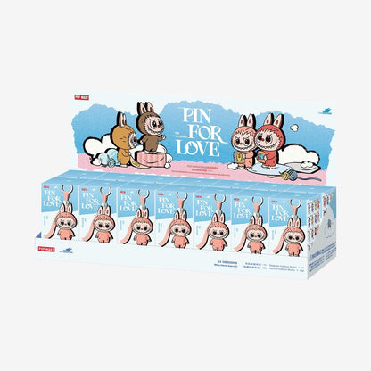 Pop Mart Labubu Pin for Love Series Blind Box (N-Z) Blue - US Stores