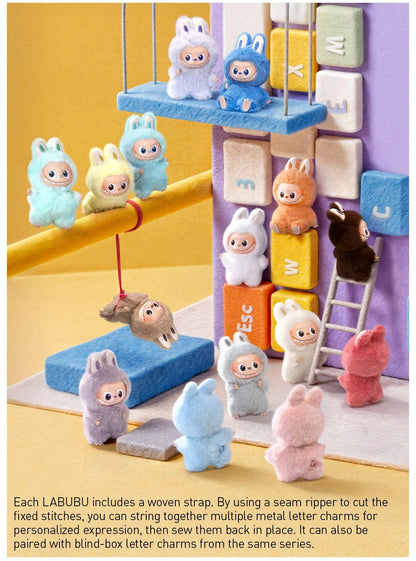 Pop Mart Labubu Pin for Love Series Blind Box (N-Z) Blue - US Stores