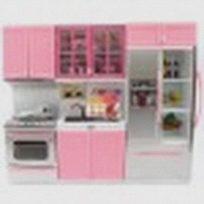 Battery Operated Modern Kitchen Playset with Oven & Fridge  Kids Pretend Play Set