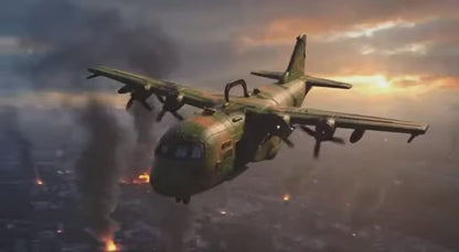Military Combat Airforce Airplane C130 Toy with Lights & Sound