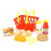 AZ Trading & Import Pretend Breakfast & Lunch Play Food Set with Basket for Kids - 10 Piece Set